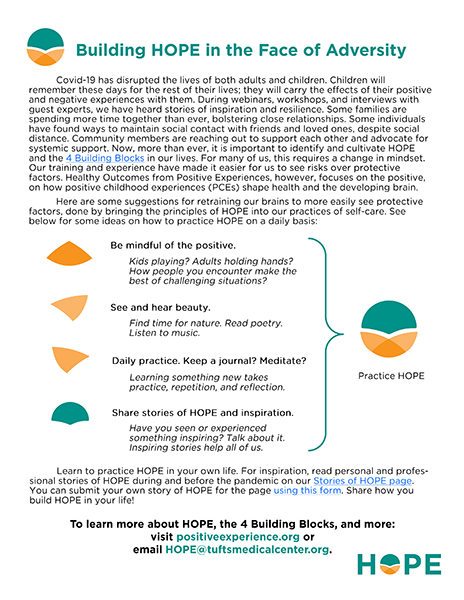 Cover of Building Hope in the Face of Adversity fact sheet