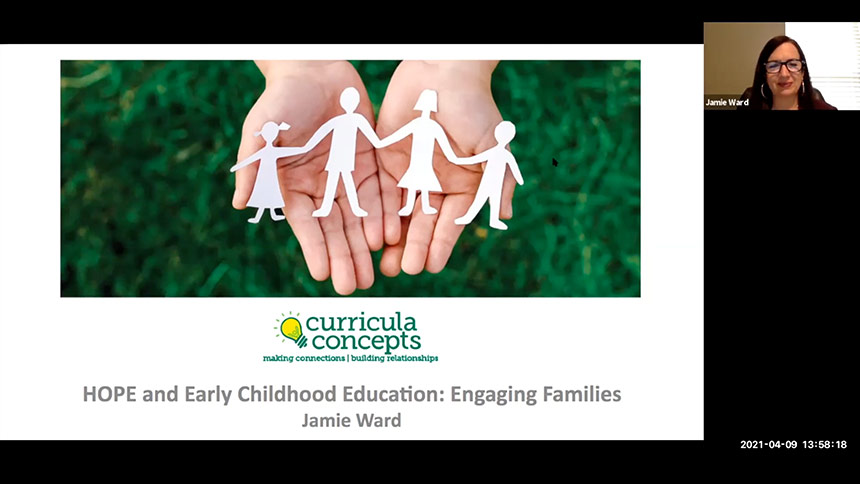 Video still of HOPE and Early Childhood Education with Jamie Ward, MS