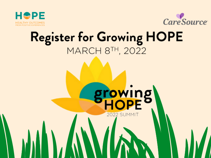 HOPE Summit logo in a field of grass